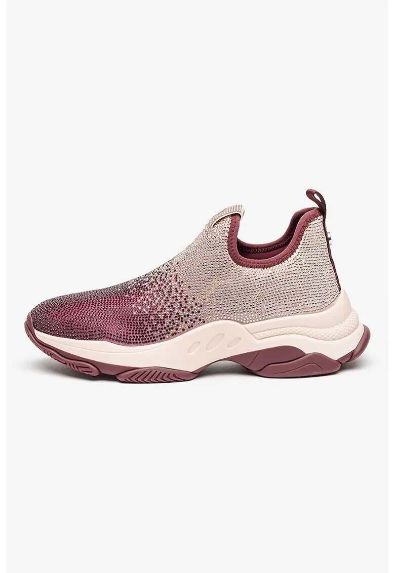 Steve Madden Pantofi sport slip-on cu strasuri - Violet/Argintiu
