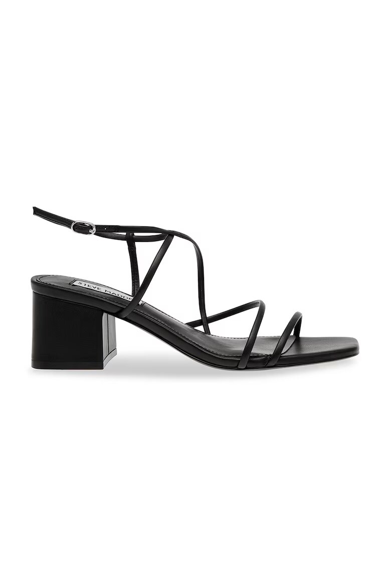 Steve Madden Sandale cu barete multiple si toc masiv Remmi - Negru