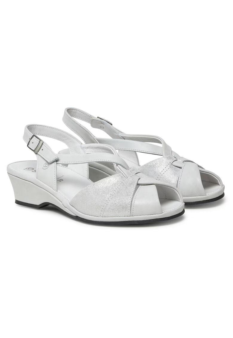 Suave Sandale dama - piele naturala - model Weiss - alb