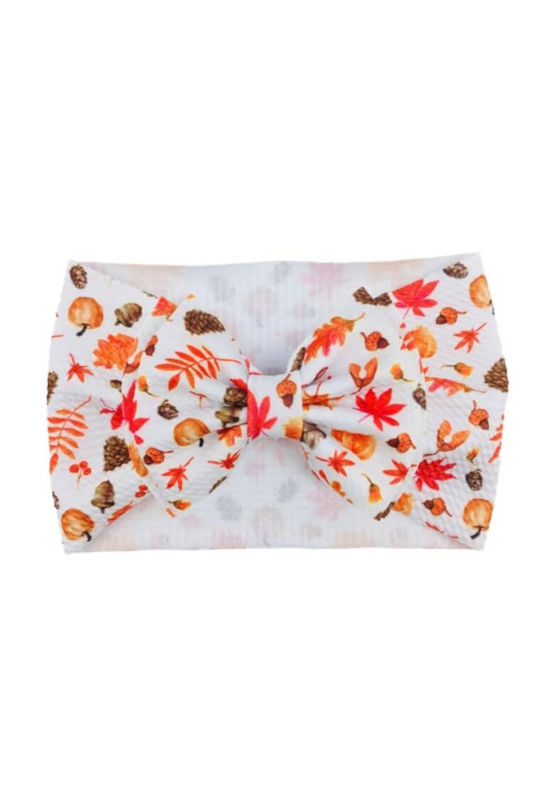 Superbaby Bentita lata Model 25 AL 17910 cu fundita cu imprimeu - Fete - Textil - 6-12 luni - Multicolor