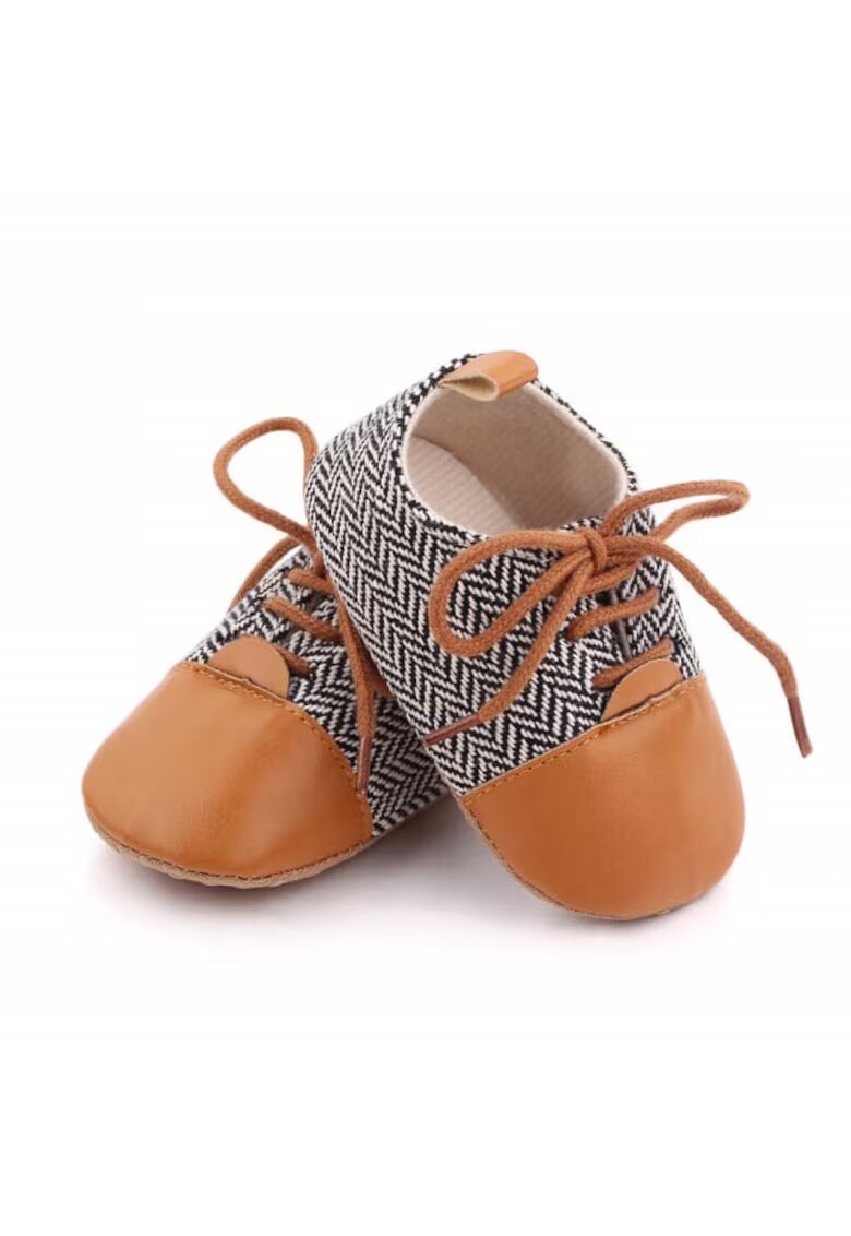 Superbaby Pantofi eleganti Model AL 19976 ZigZag - Pentru bebelusi - Textil - Baieti - Multicolor - Multicolor