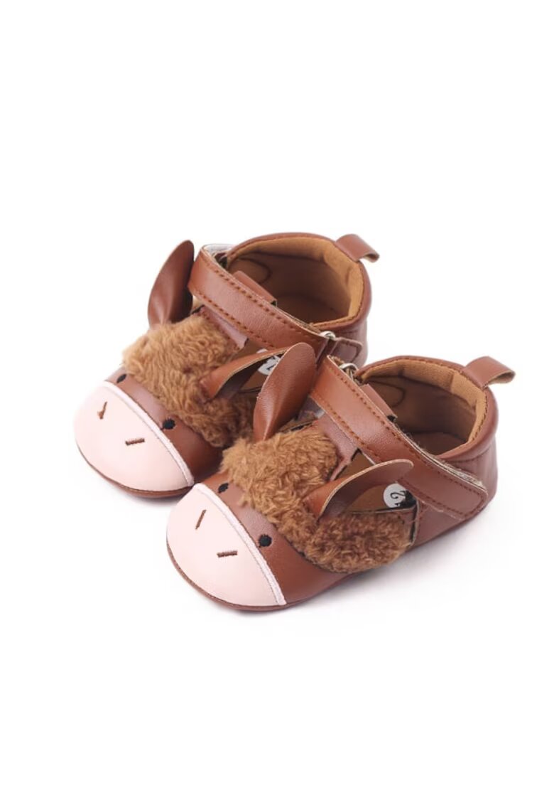 Superbaby Pantofi Model AL 14285 Animalut - Piele ecologica - Fete - Maro - Maro