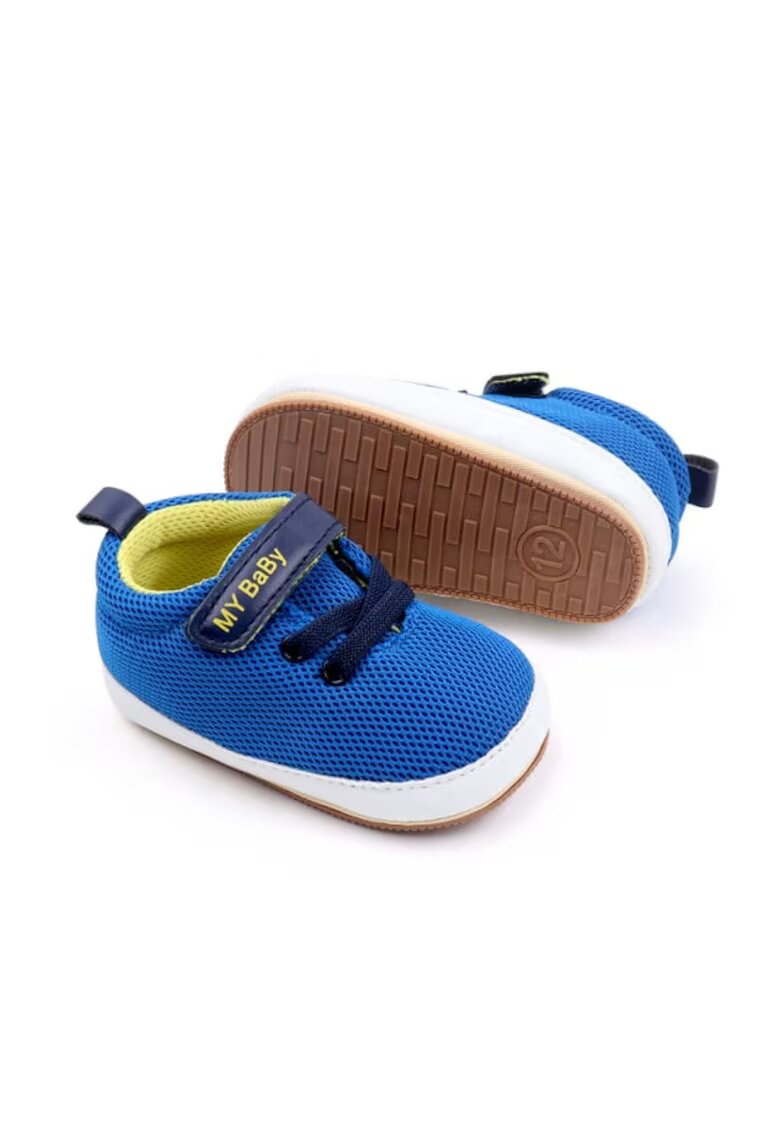 Superbaby Pantofiori Sport Casual - Textil - Baieti - Siret - Velcro - Albastru - Albastru