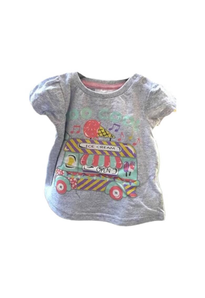 Superbaby Tricou Model Too Cool - Bumbac - Fete - Maneca scurta - Multicolor