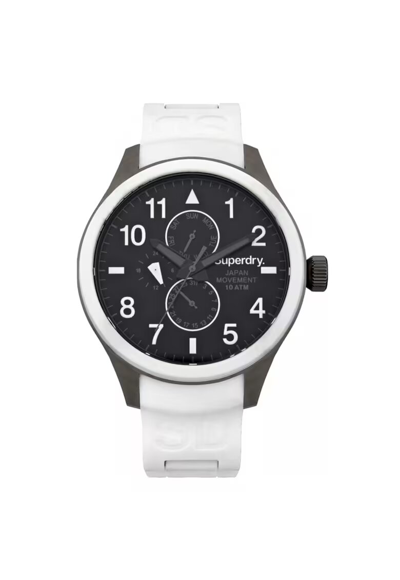 Superdry Ceas Barbati - Scuba SYG110W - inox - 44mm - silicon