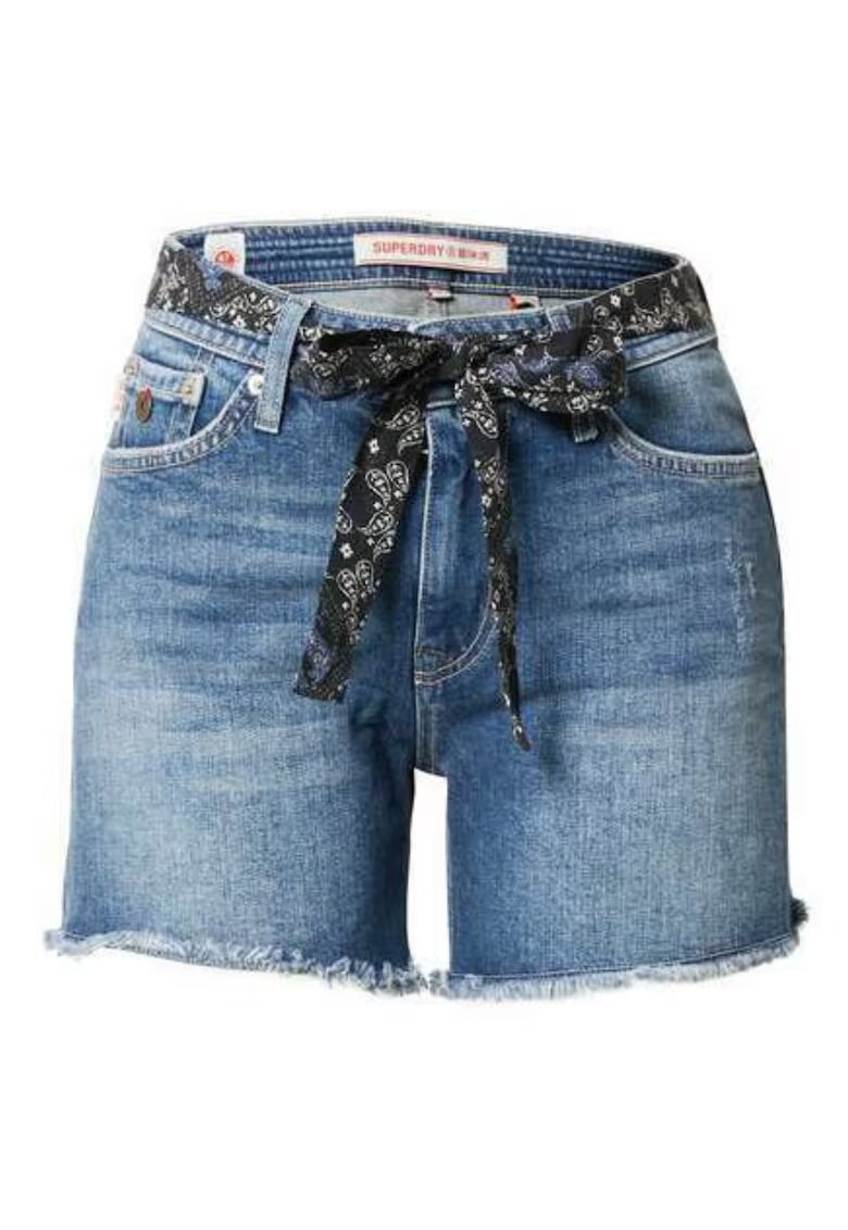 Superdry  Co Blugi scurti cu frajuri -