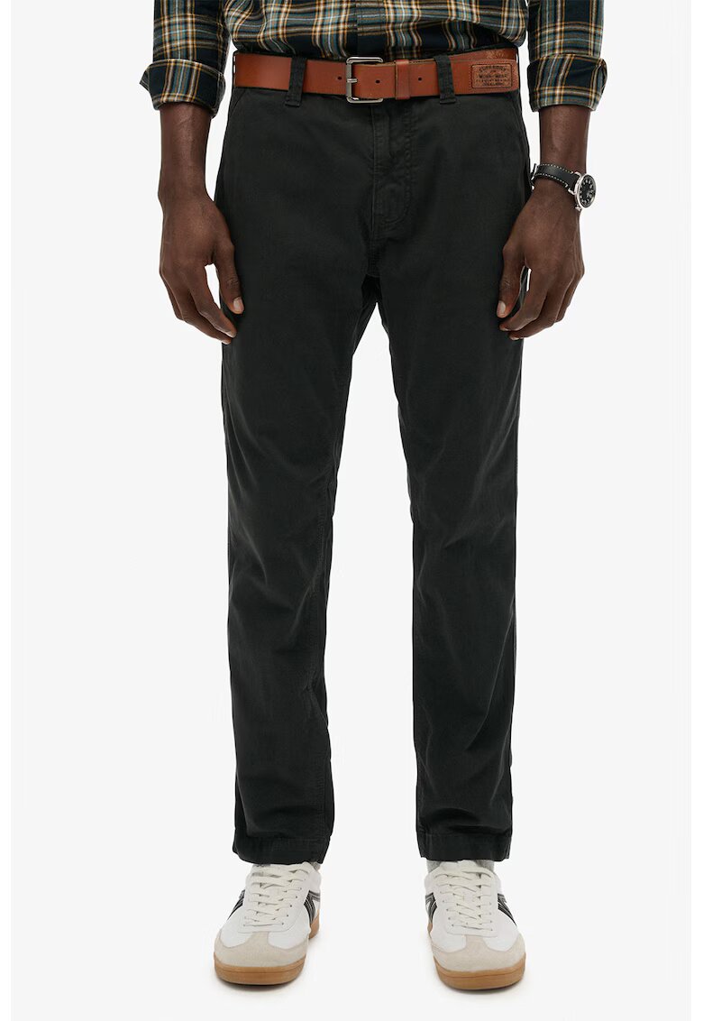 Superdry  Co Pantaloni chino drepti Utility - Gri inchis