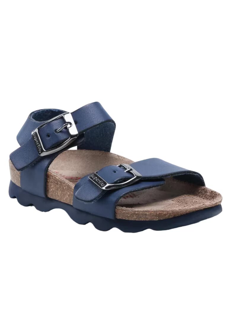 Superfit Sandale copii - Piele naturala - Albastru/Maro -