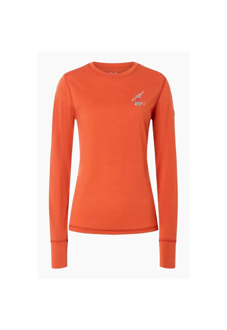 Supernatural Bluza de corp din amestec de lana TUNDRA175 BUNNY - pentru dame - culoarea portocaliu - Portocaliu