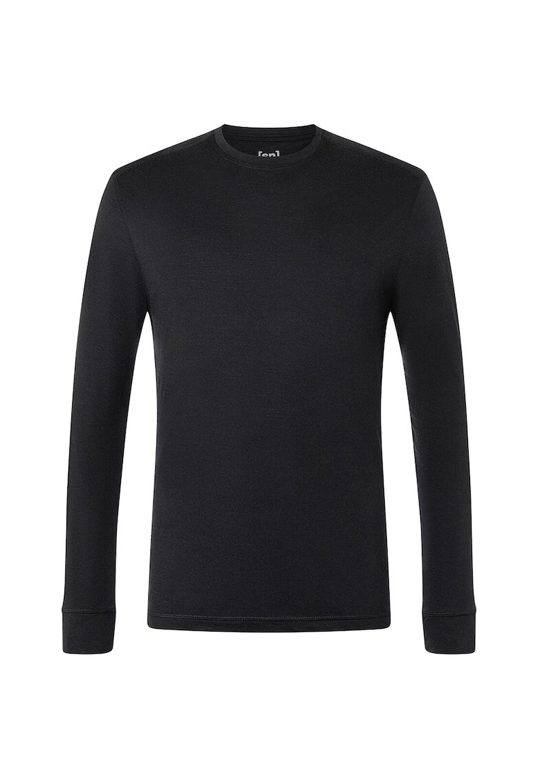 Supernatural Bluza de corp din amestec de lana TUNDRA175 - pentru barbati - culoarea negru