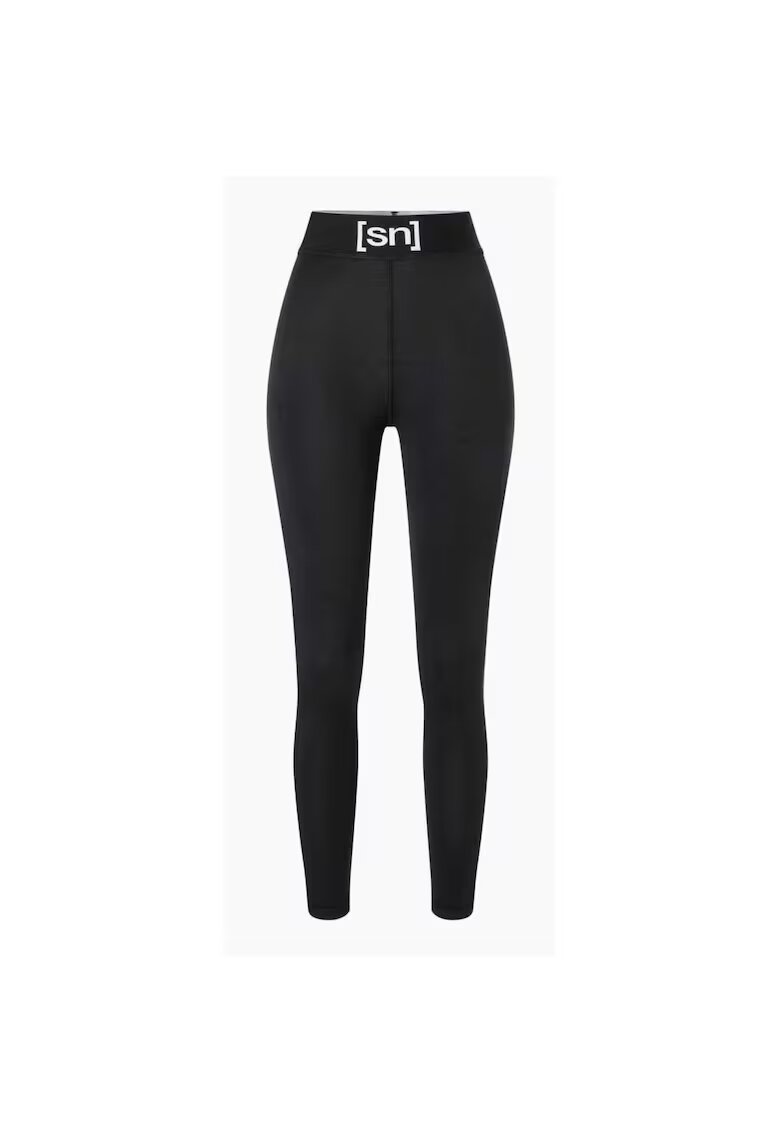 Supernatural Pantaloni de corp din amestec de lana BIO BASE - pentru femei - culoarea negru - Negru