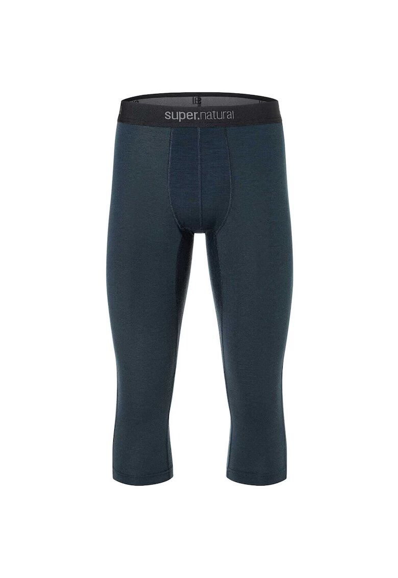 Supernatural Pantaloni de corp din amestec de lana TUNDRA175 TIGHT 3/4 - pentru barbati - culoarea albastru - Albastru