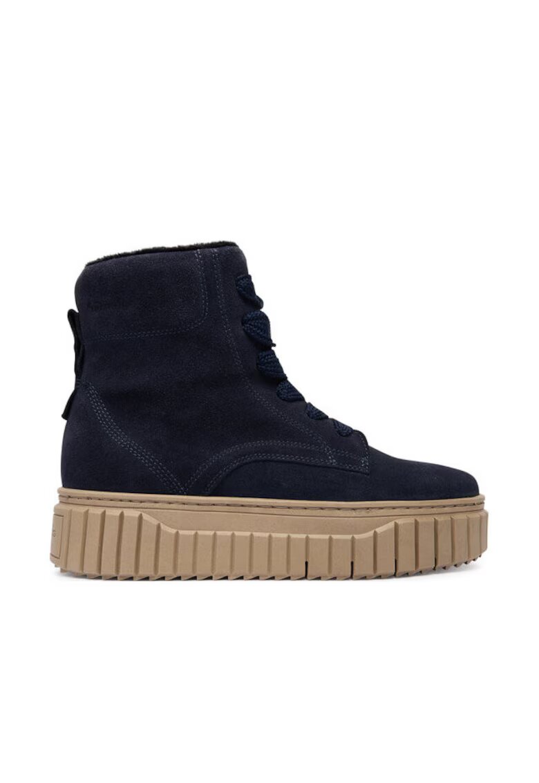 Tamaris Ghete dama 1-25267 - Piele naturala - Bleumarin