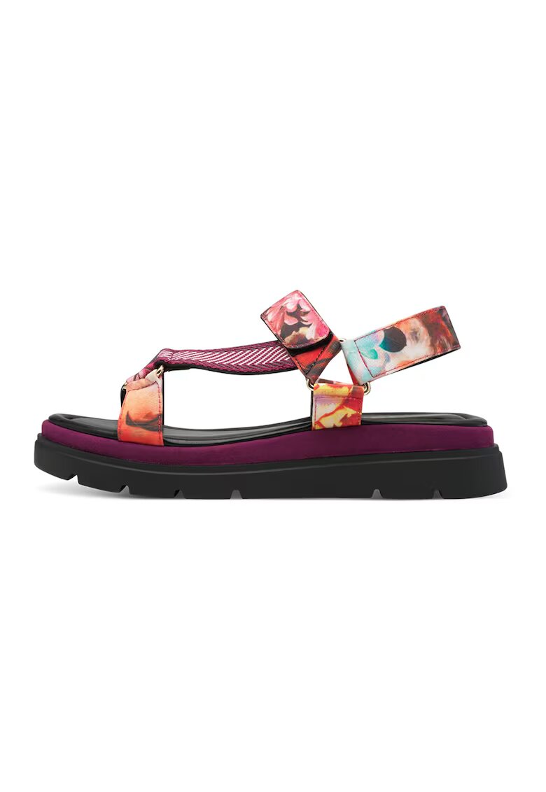 Tamaris Sandale cu platforma si barete - Portocaliu/Violet/Roz