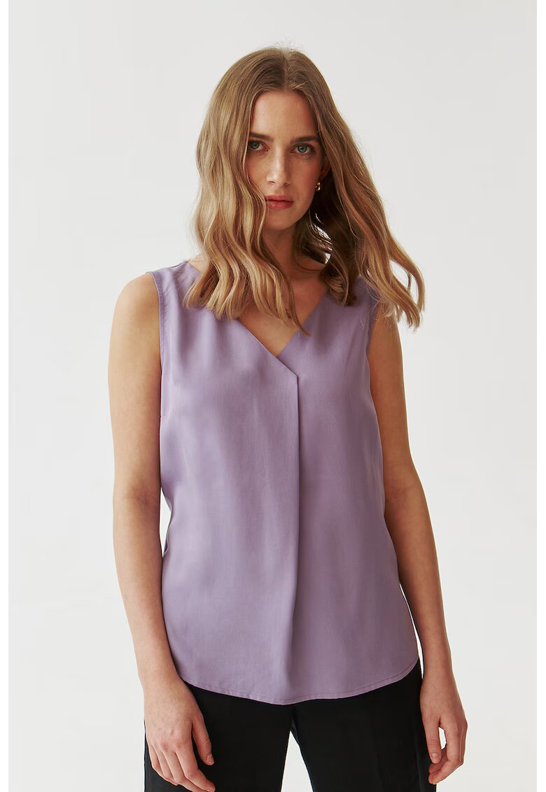 Tatuum Bluza cu decolteu cache-coeur - Lila