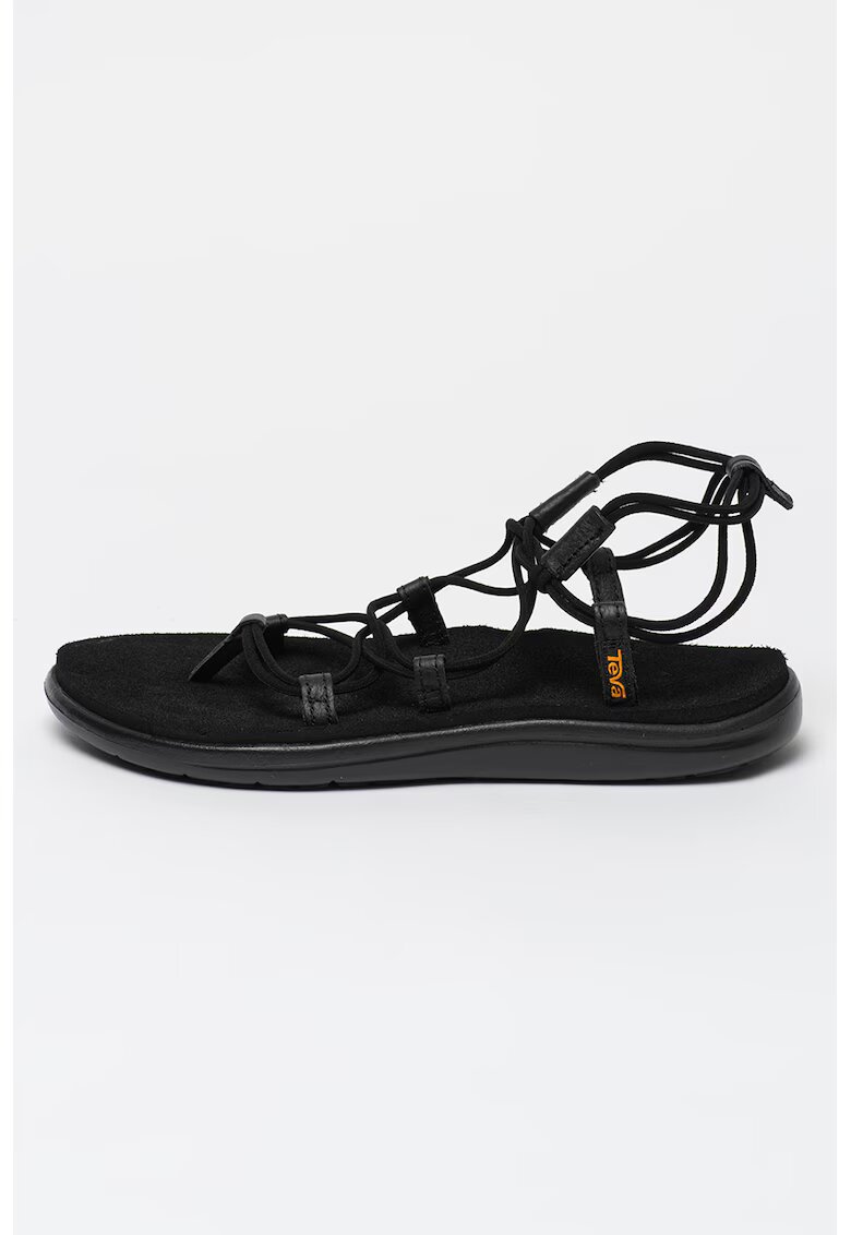 Teva Sandale din material textil cu bareta separatoare si insertii din piele Voya Infinity