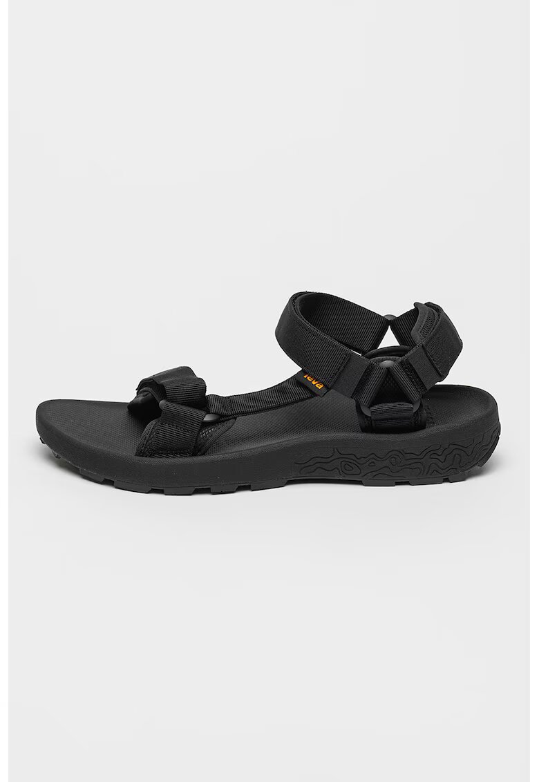 Teva Sandale din material textil cu segment cu inchidere velcro Hydratrek - Negru/Galben sofran