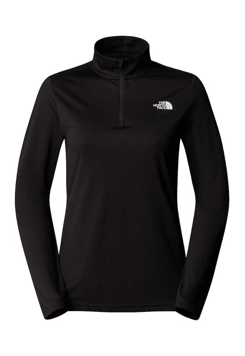 The North Face Bluza cu logo si fermoar scurt - pentru antrenament - Negru