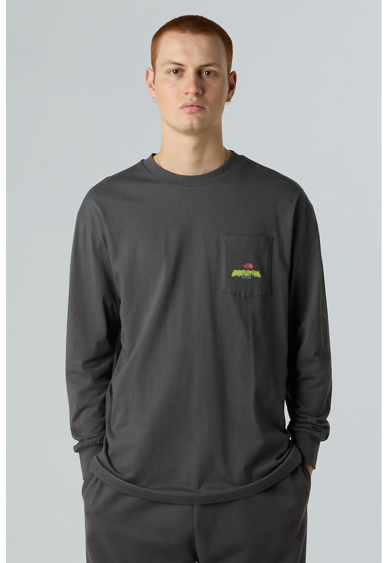 The North Face Bluza supradimensionata Expedition Celebration - Gri melange
