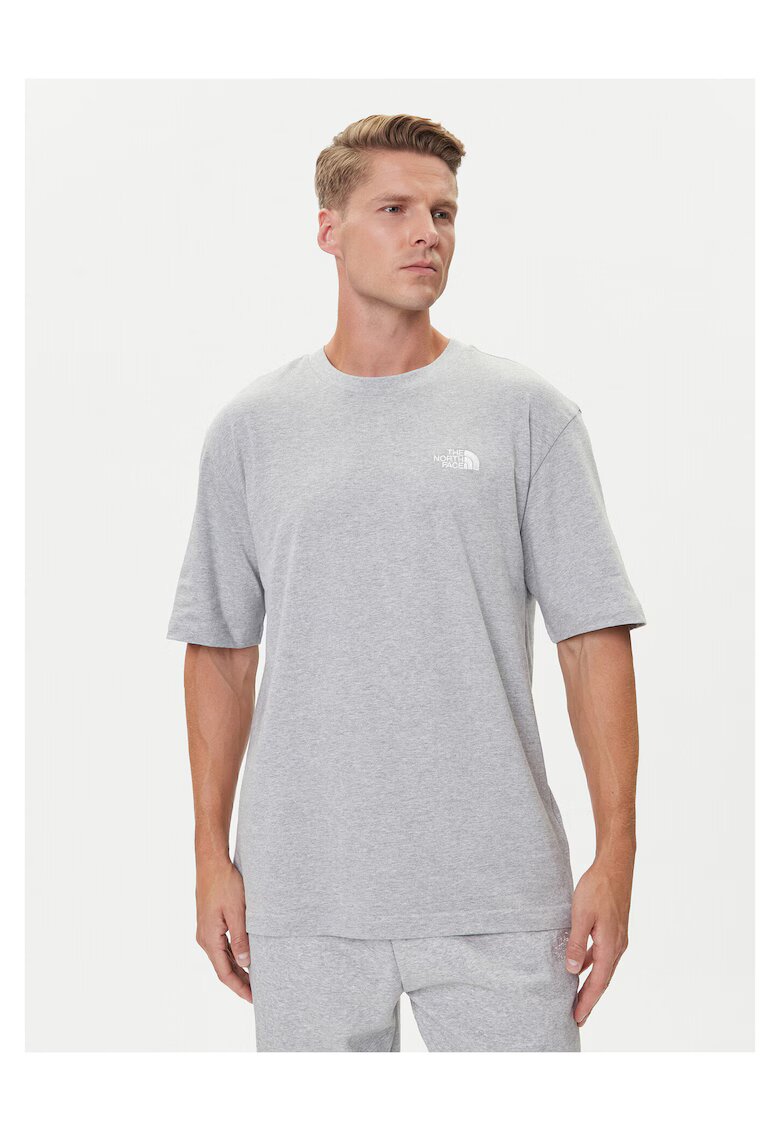 The North Face Tricou barbati gri - bumbac