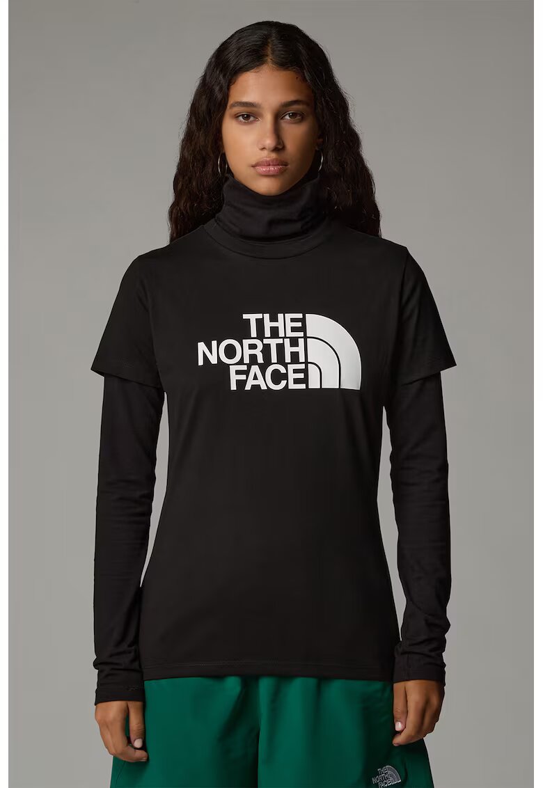 The North Face Tricou din amestec de bumbac cu logo - Negru