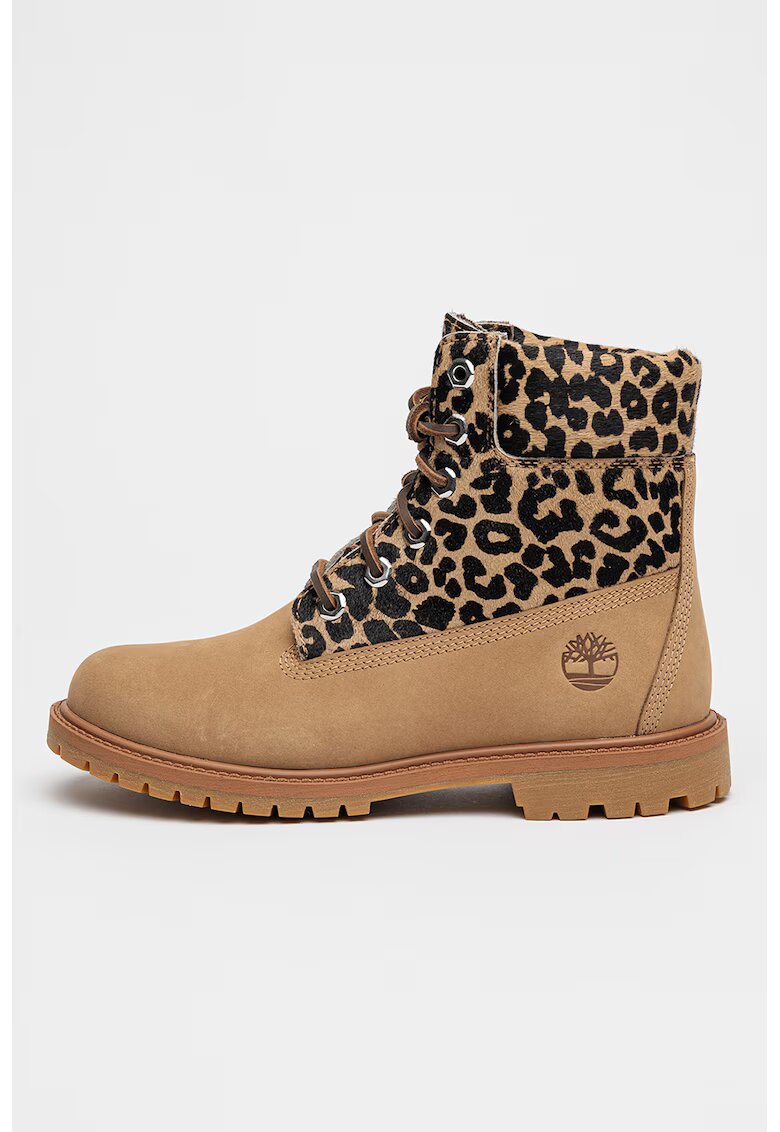 Timberland Bocanci din piele Premium 6-Inch - Negru/Bej