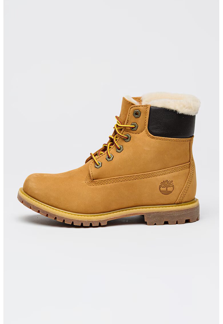Timberland Bocanci impermeabili cu captuseala de blana shearling - Caramel