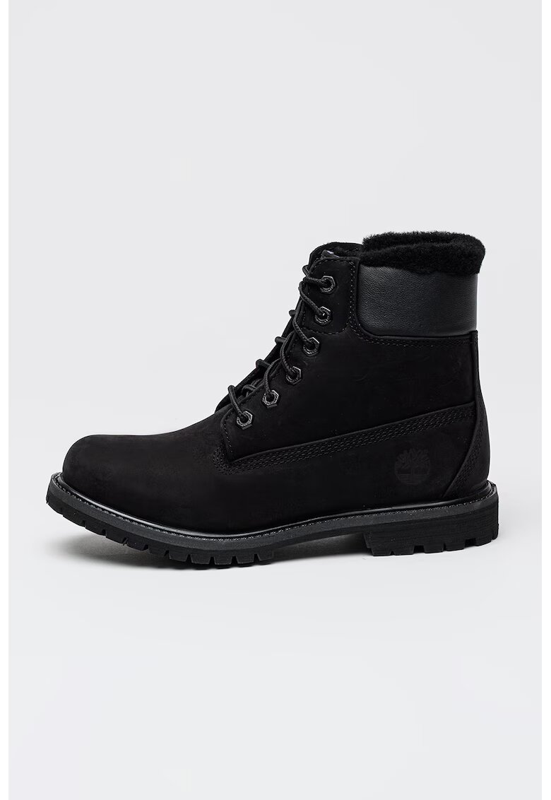 Timberland Bocanci impermeabili de piele nabuc - Negru/Negru stins