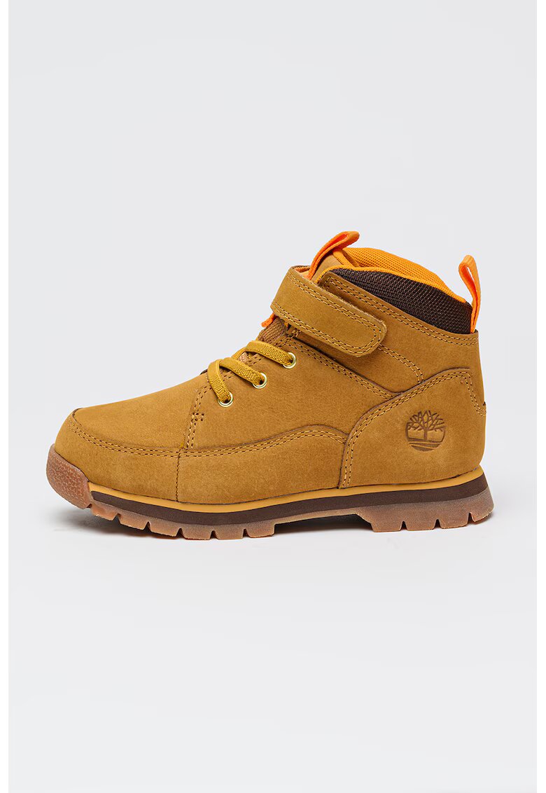 Timberland Ghete de piele intoarsa Euro Rock - Maro scortisoara