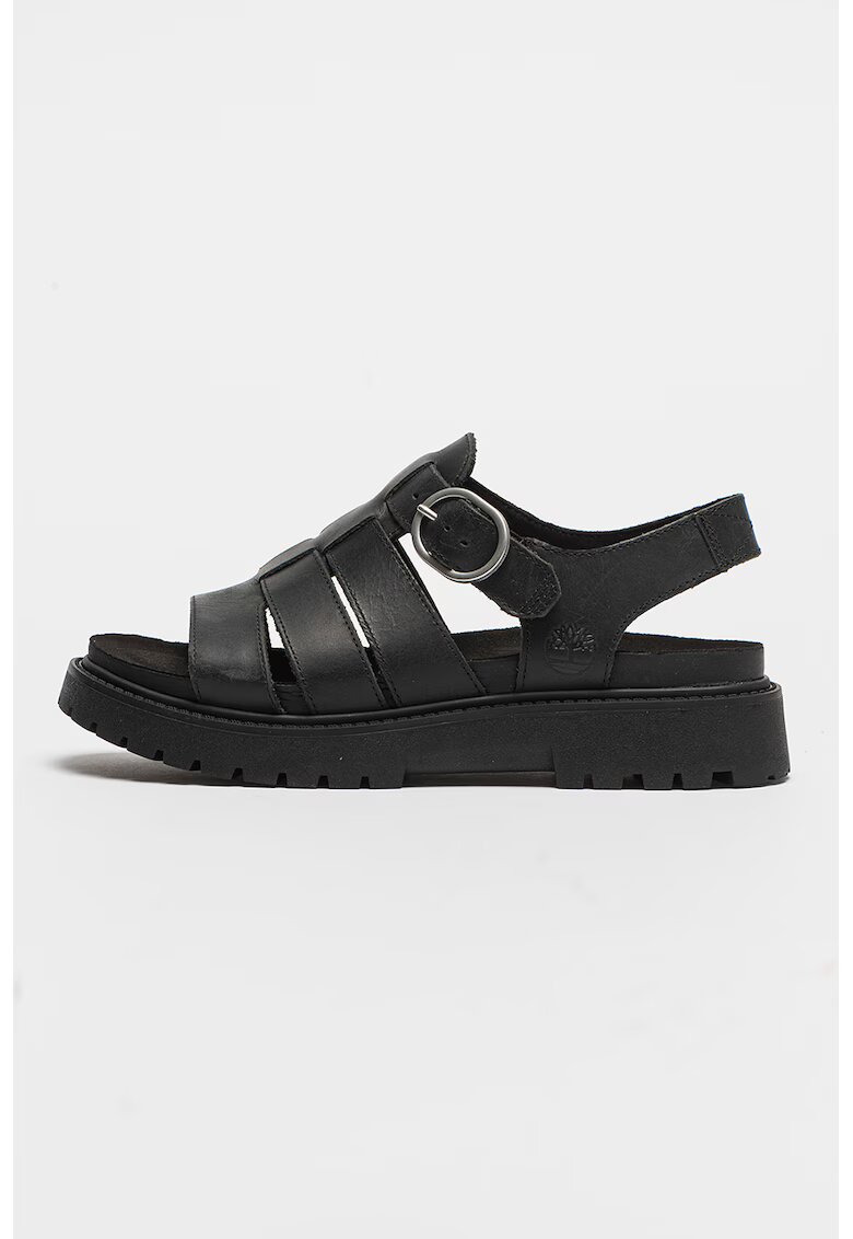 Timberland Sandale de piele cu catarama - Negru