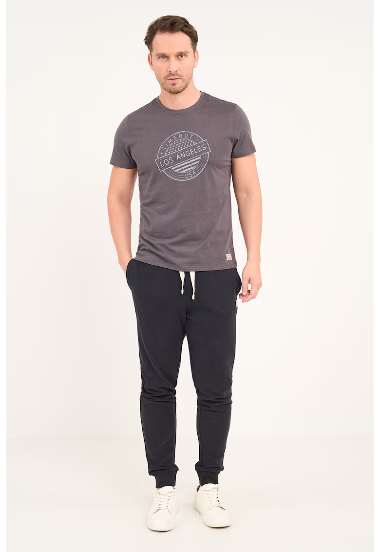 Timeout Pantaloni conici de trening cu snur - Negru