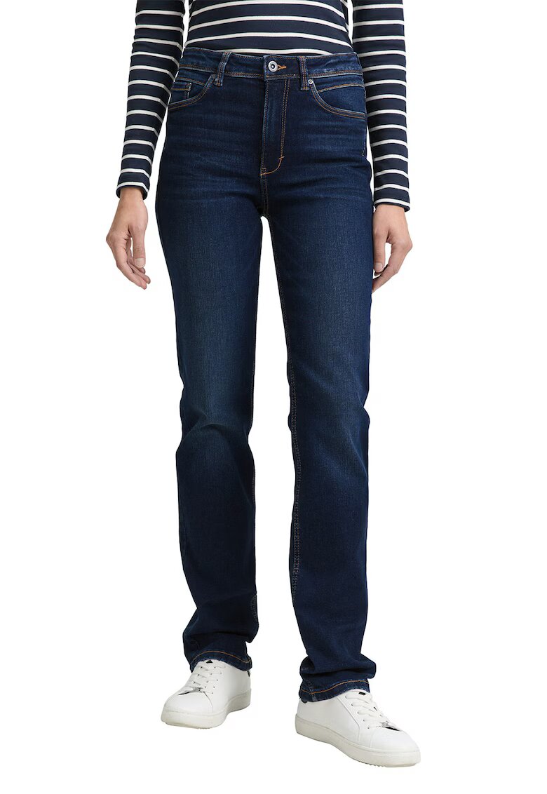 Tom Tailor Blugi regular fit cu talie medie si buzunare - Bleumarin