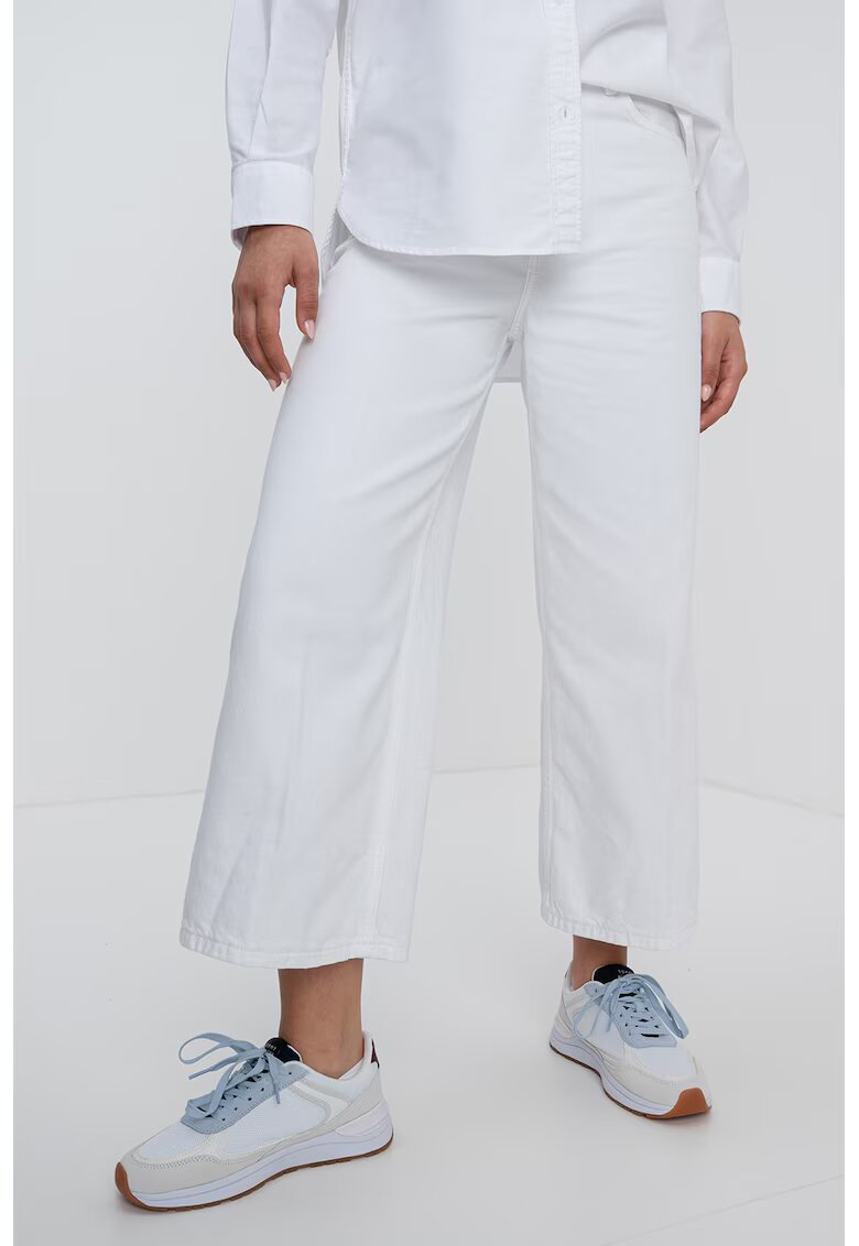 Tommy Hilfiger Blugi capri cu croiala ampla - Alb