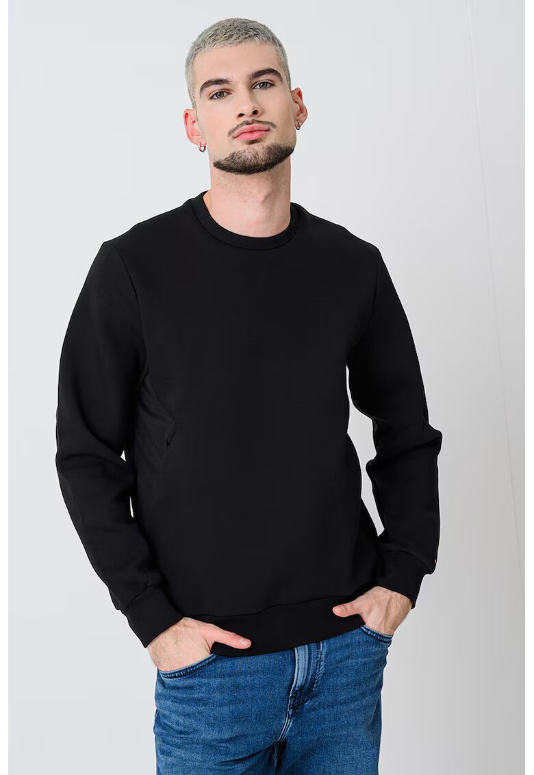 Tommy Hilfiger Bluza regular fit de trening din amestec de bumbac - Negru