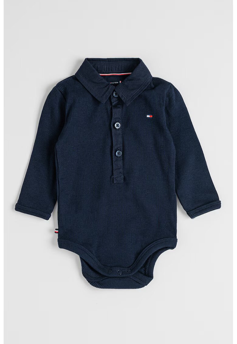 Tommy Hilfiger Body striat din amestec de bumbac - Bleumarin