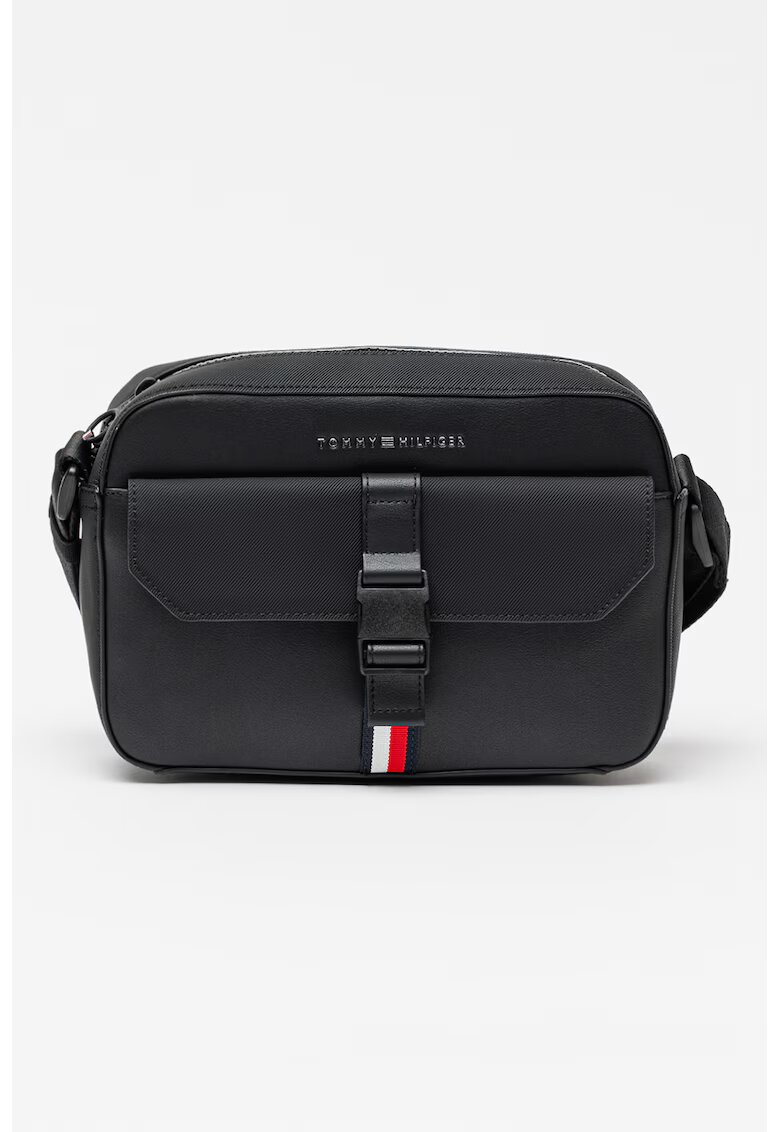 Tommy Hilfiger Borseta din piele ecologica Foundation - Rosu/Alb/Negru