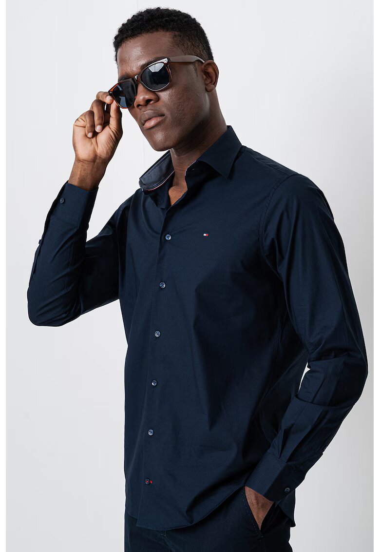 Tommy Hilfiger Camasa regular-fit cu logo - Albastru ultramarin