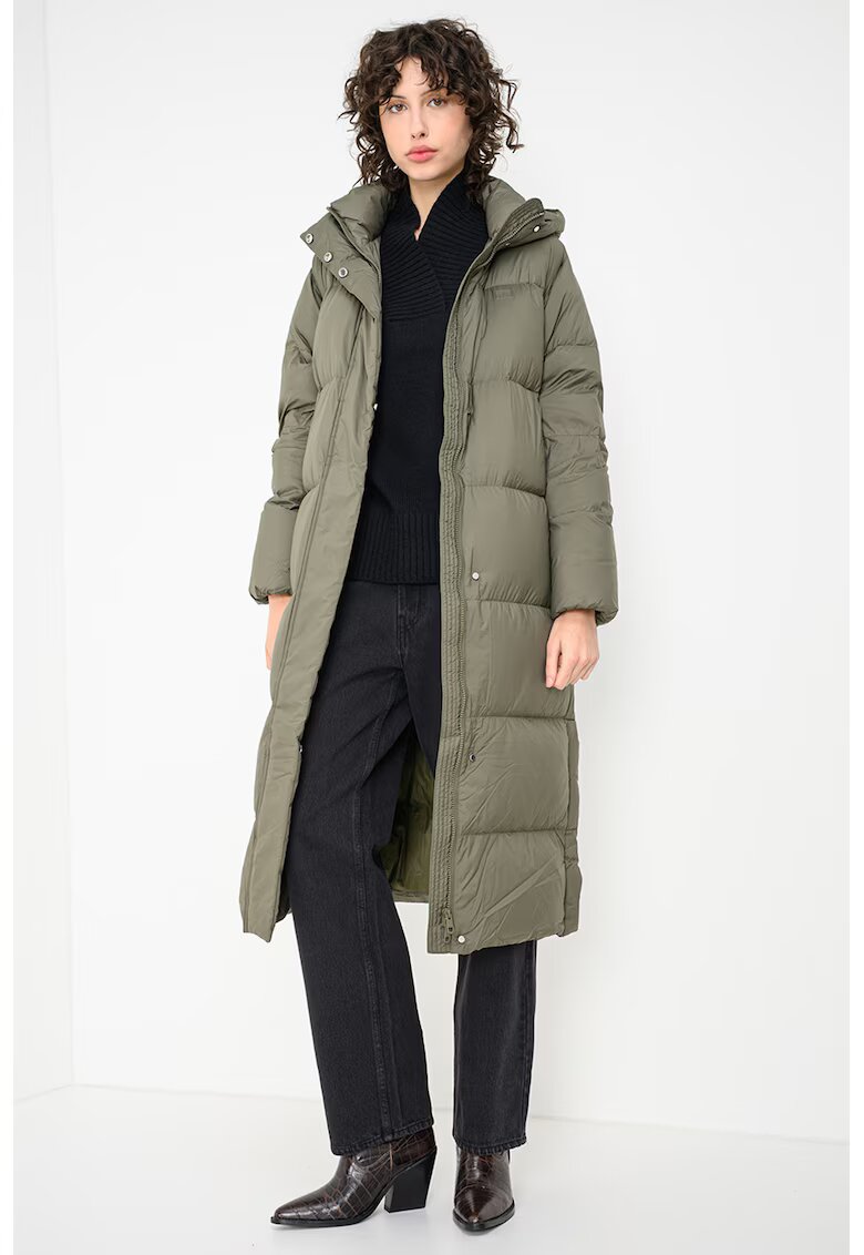 Tommy Hilfiger Geaca lunga cu umplutura de puf - Verde sparanghel