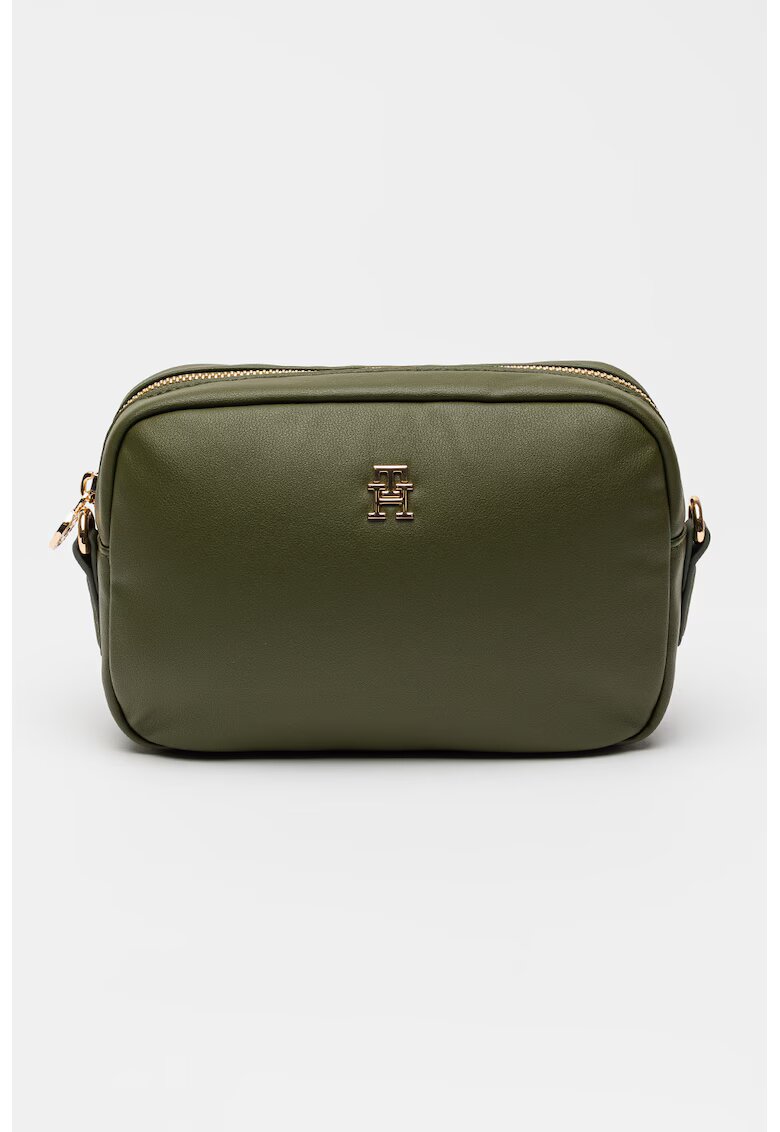 Tommy Hilfiger Geanta crossbody cu logo - Kaki