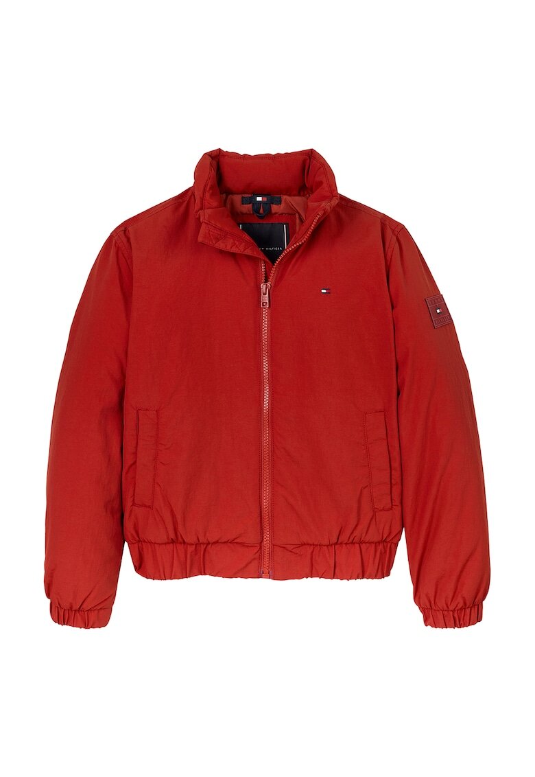 Tommy Hilfiger Jacheta uni cu fermoar - Rosu