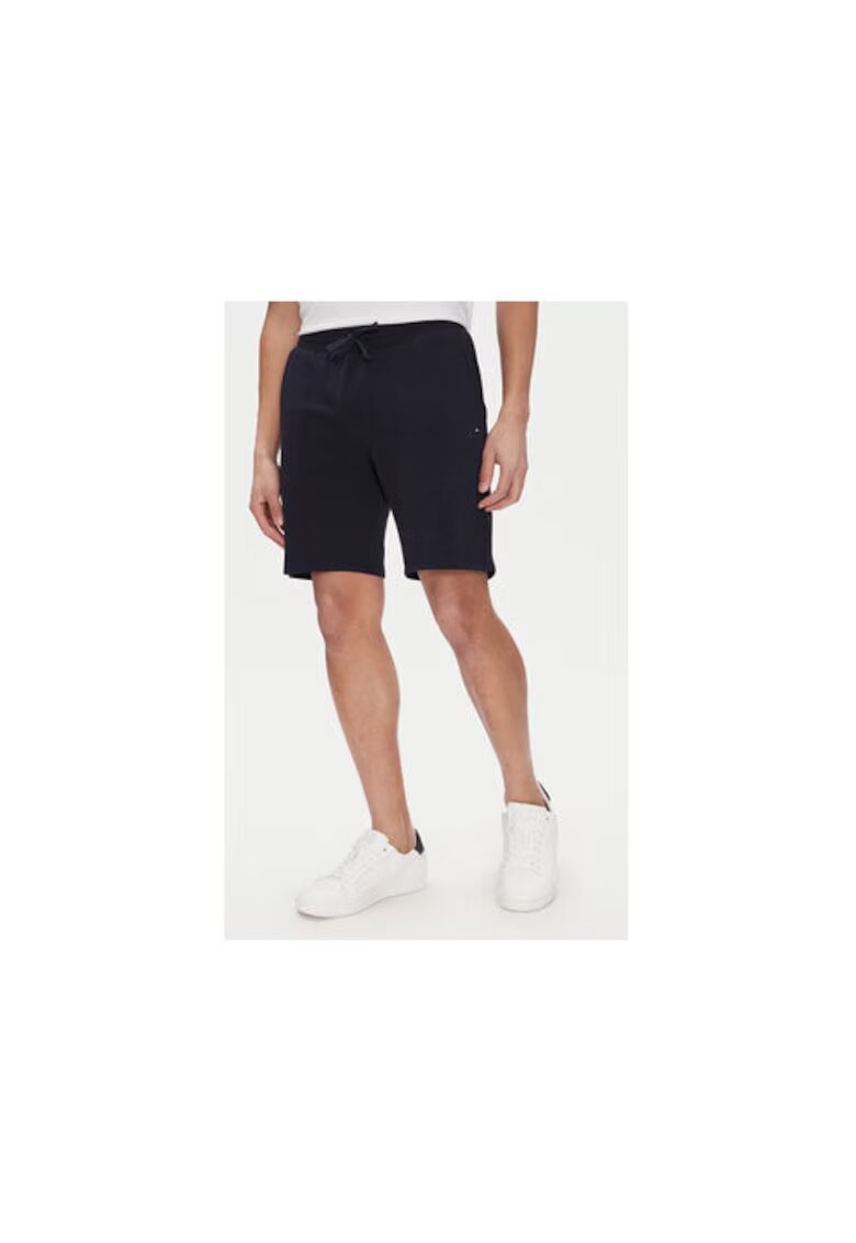 Tommy Hilfiger Pantaloni scurti sport barbati - bumbac - bleumarin - Bleumarin