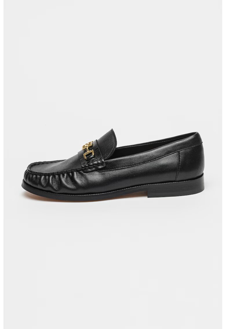 Tommy Hilfiger Pantofi loafer de piele - Negru