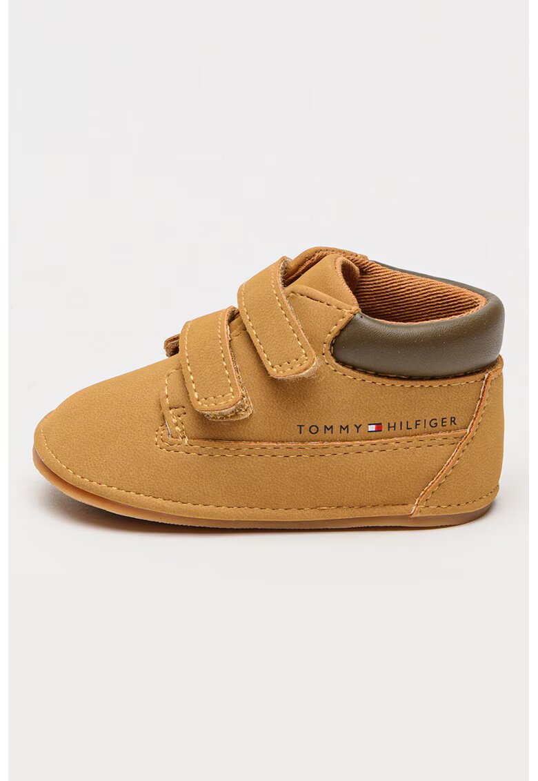 Tommy Hilfiger Pantofi sport mid-cut cu velcro - Maro deschis
