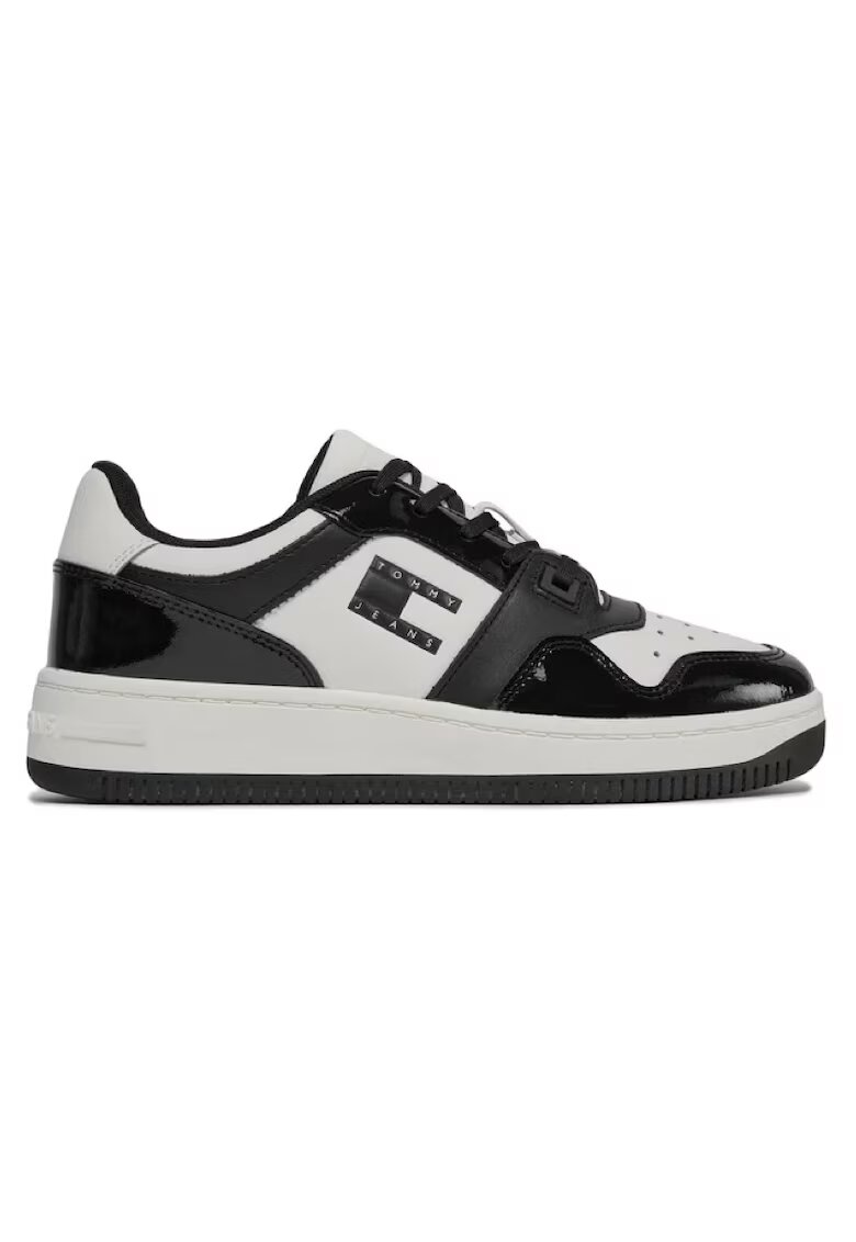 Tommy Hilfiger Pantofi sport pentru Femei - tjw retro basket patent ltr - EN0EN02499-BDS - Negru - Negru