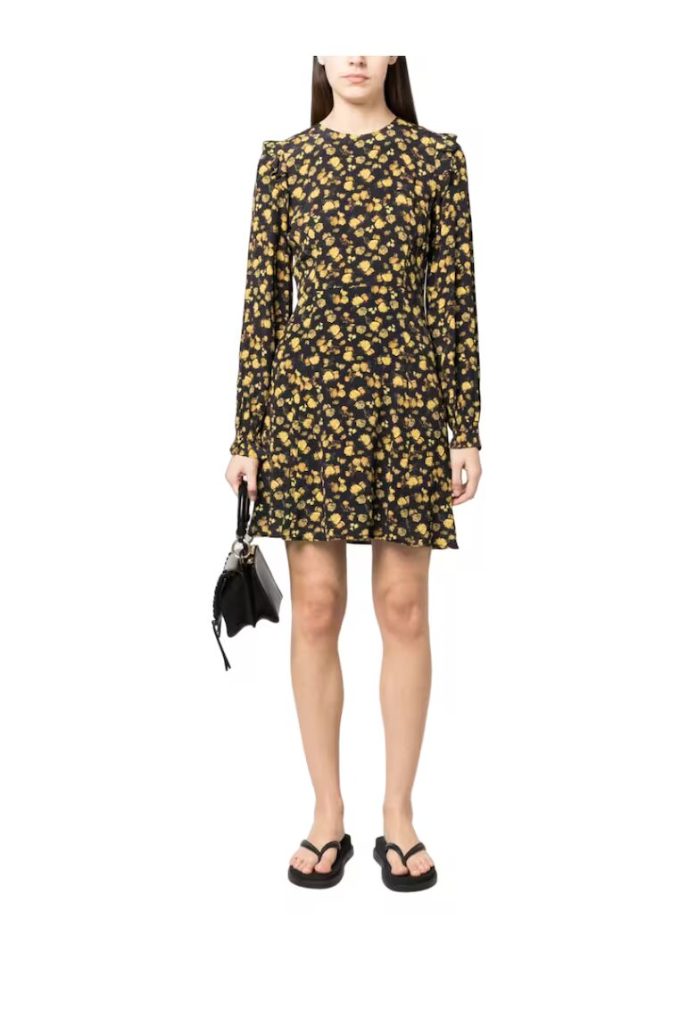 Tommy Hilfiger Rochie dama - Vascoza - Galben/Bleumarin