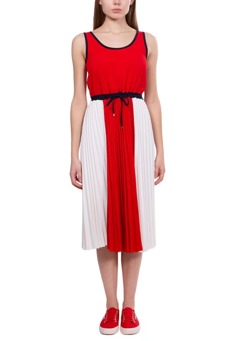 Tommy Hilfiger Rochie midi cu pliuri - Multicolor
