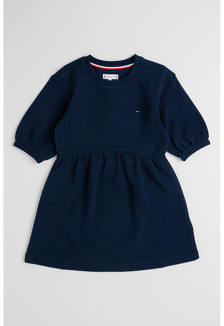 Tommy Hilfiger Rochie scurta cu croiala in A si detaliu logo - Bleumarin