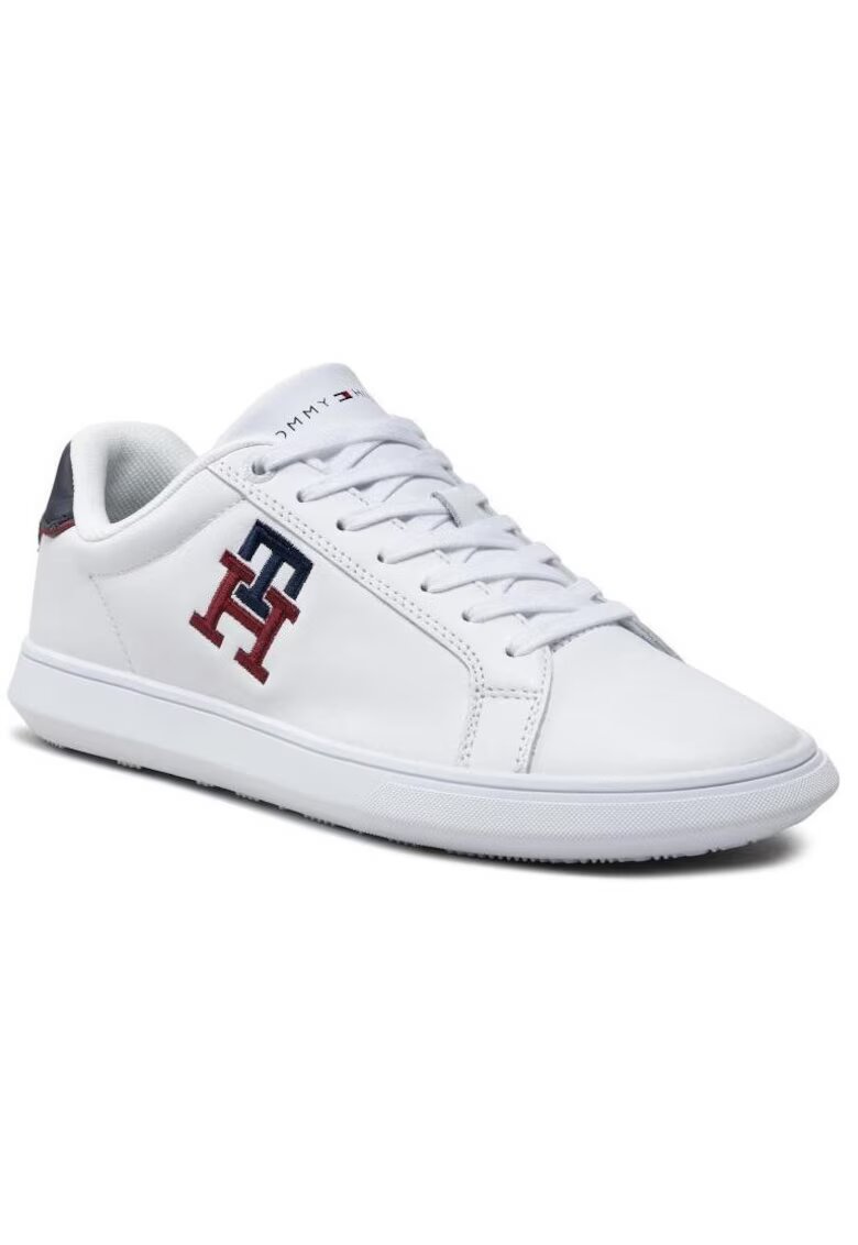 Tommy Hilfiger Tenisi cu logo din piele -
