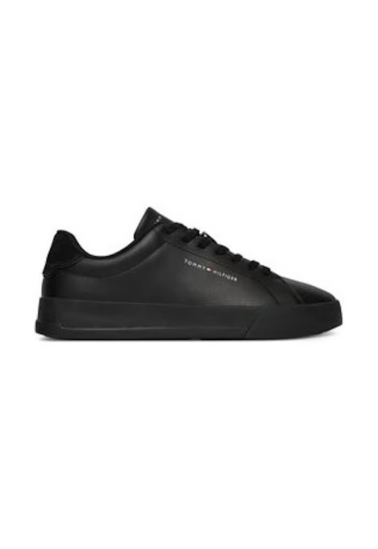Tommy Hilfiger Tenisi din piele ecologică - Negru