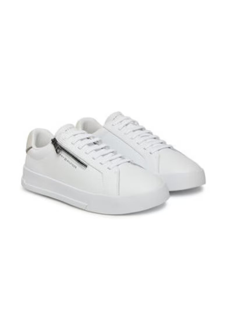 Tommy Hilfiger Tenisi piele naturala - alb - Alb